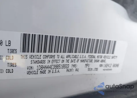 2009 Dodge Grand Caravan Se from USA, damaged, VIN 1D8HN44E39B518933